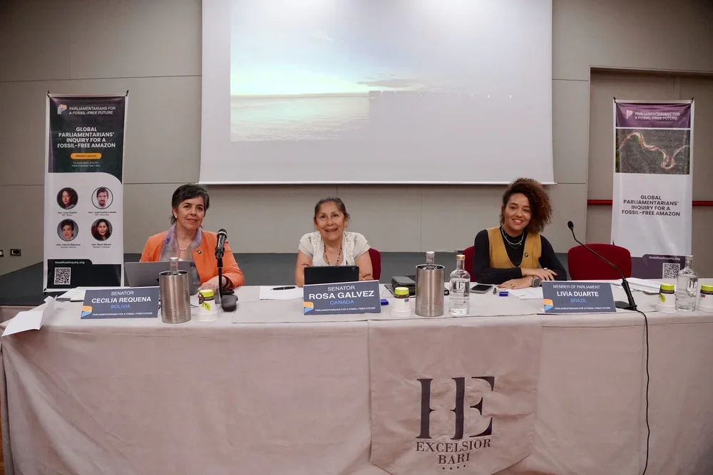 BARI, 12 June 2024 — MPs hold the media launch of the global inquiry on the sidelines of the G7 Italy summit